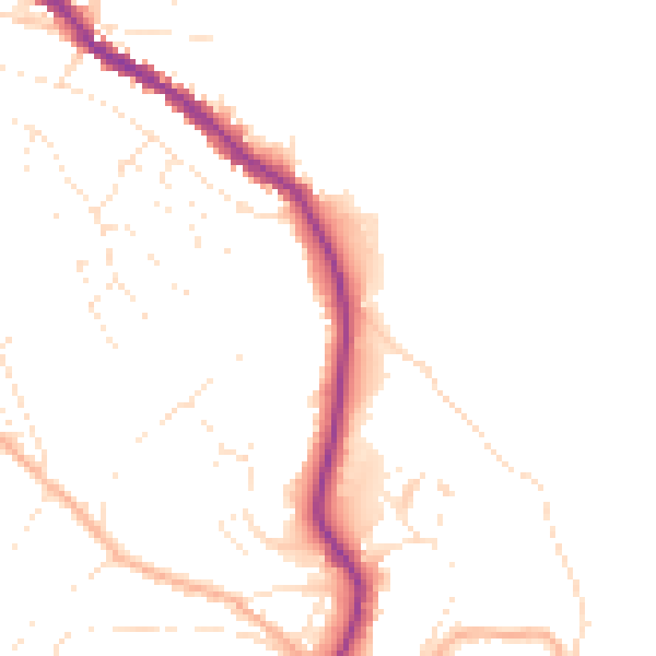 Daytime road noise heatmap for TQ1 3TB