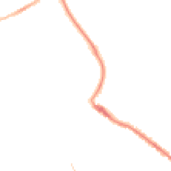 Night-time road noise heatmap for TQ1 4NL