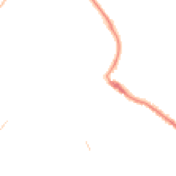 Night-time road noise heatmap for TQ1 4NQ