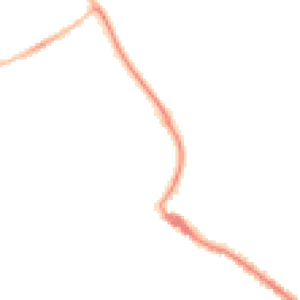 Night-time road noise heatmap for TQ1 4PX