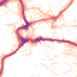 Daytime road noise heatmap for TQ12 1AF