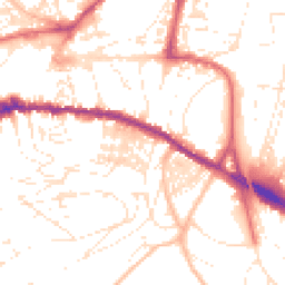 Daytime road noise heatmap for TQ12 1AT