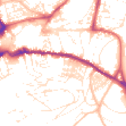 Daytime road noise heatmap for TQ12 1BG