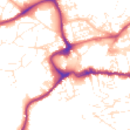 Daytime road noise heatmap for TQ12 1FY