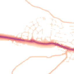 Daytime road noise heatmap for TQ12 1GZ