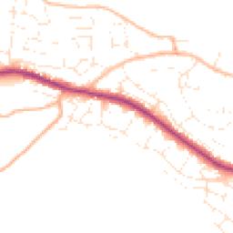 Daytime road noise heatmap for TQ12 1YA