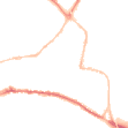 Night-time road noise heatmap for TQ12 2BH