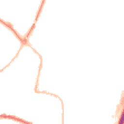 Night-time road noise heatmap for TQ12 2DN