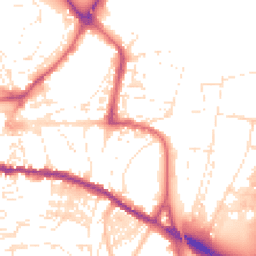 Daytime road noise heatmap for TQ12 2EU