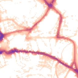 Daytime road noise heatmap for TQ12 2EW