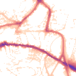 Daytime road noise heatmap for TQ12 2HH