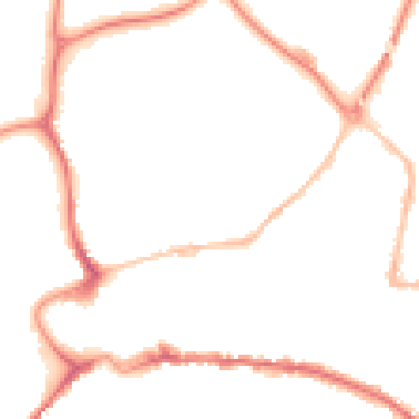 Night-time road noise heatmap for TQ12 2NP