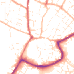 Daytime road noise heatmap for TQ12 3AR