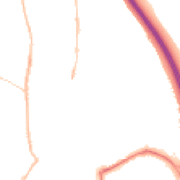 Night-time road noise heatmap for TQ12 3DH