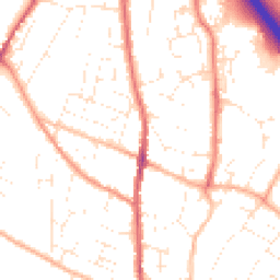 Daytime road noise heatmap for TQ12 3HY