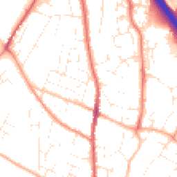 Daytime road noise heatmap for TQ12 3JQ