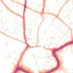 Daytime road noise heatmap for TQ12 3LE