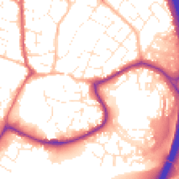 Daytime road noise heatmap for TQ12 3SR
