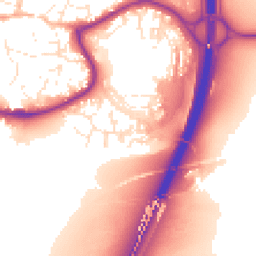 Daytime road noise heatmap for TQ12 3SZ