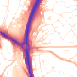 Daytime road noise heatmap for TQ12 4DB