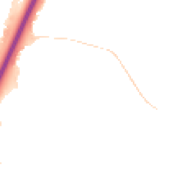 Night-time road noise heatmap for TQ12 4DJ