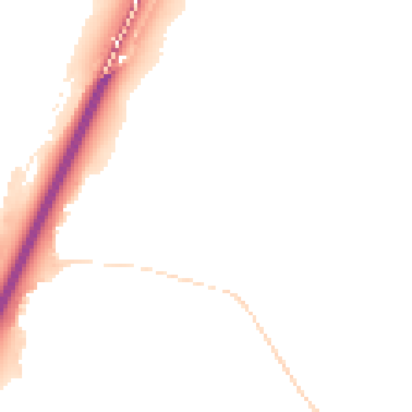 Night-time road noise heatmap for TQ12 4FN