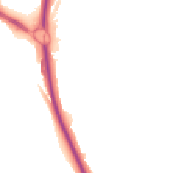Night-time road noise heatmap for TQ12 4LJ