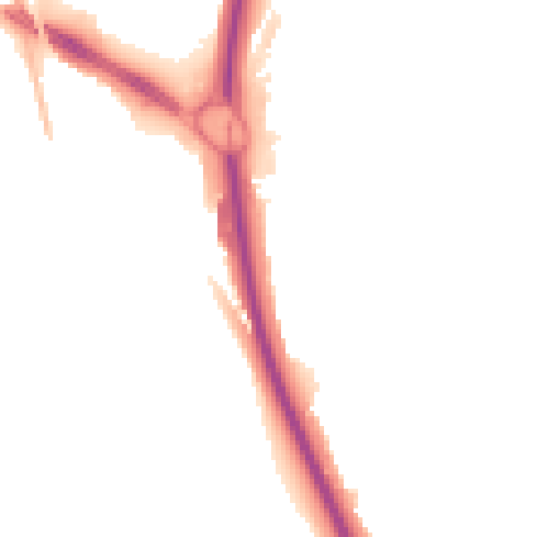 Night-time road noise heatmap for TQ12 4NA