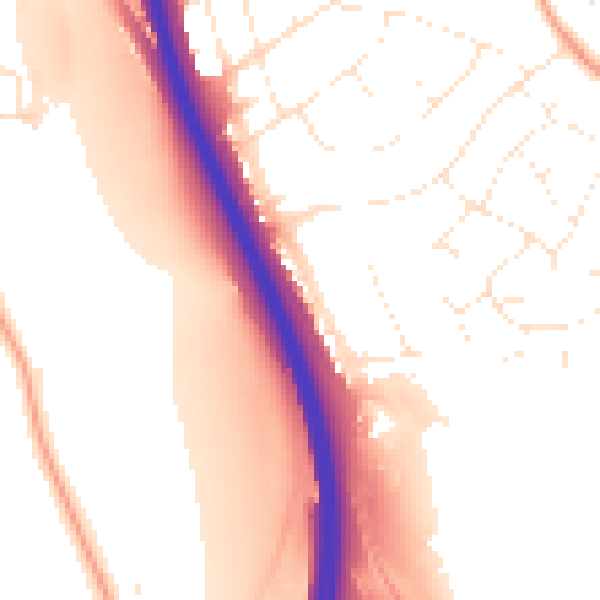 Daytime road noise heatmap for TQ12 4NG