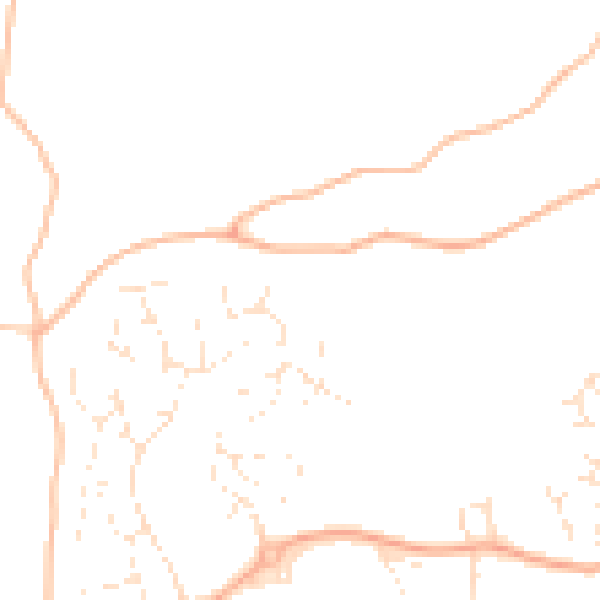Daytime road noise heatmap for TQ12 4SU