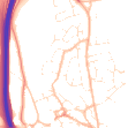 Daytime road noise heatmap for TQ12 5BQ