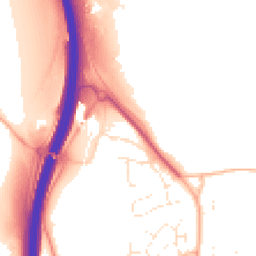 Daytime road noise heatmap for TQ12 5FR