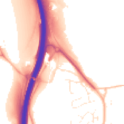 Daytime road noise heatmap for TQ12 5FS