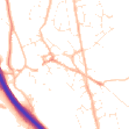 Daytime road noise heatmap for TQ12 5HT