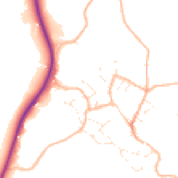 Daytime road noise heatmap for TQ12 5NN