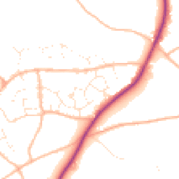 Daytime road noise heatmap for TQ12 5QX