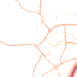 Daytime road noise heatmap for TQ12 5RZ