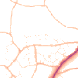 Daytime road noise heatmap for TQ12 5SN