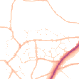 Daytime road noise heatmap for TQ12 5TF