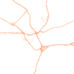 Daytime road noise heatmap for TQ12 6DH