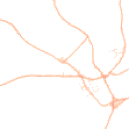 Daytime road noise heatmap for TQ12 6DT