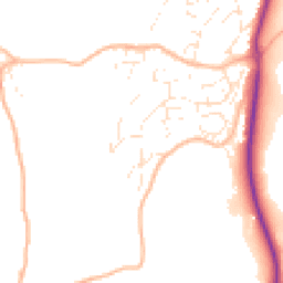 Daytime road noise heatmap for TQ12 6GP