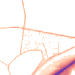 Daytime road noise heatmap for TQ12 6GZ