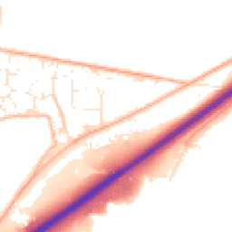 Daytime road noise heatmap for TQ12 6HD