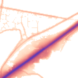 Daytime road noise heatmap for TQ12 6HE