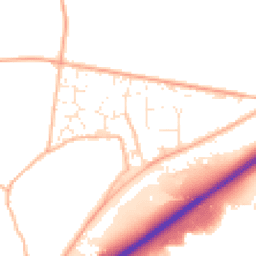 Daytime road noise heatmap for TQ12 6JL