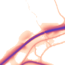 Daytime road noise heatmap for TQ12 6JS