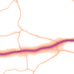 Daytime road noise heatmap for TQ12 6NU