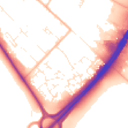 Daytime road noise heatmap for TQ12 6SG