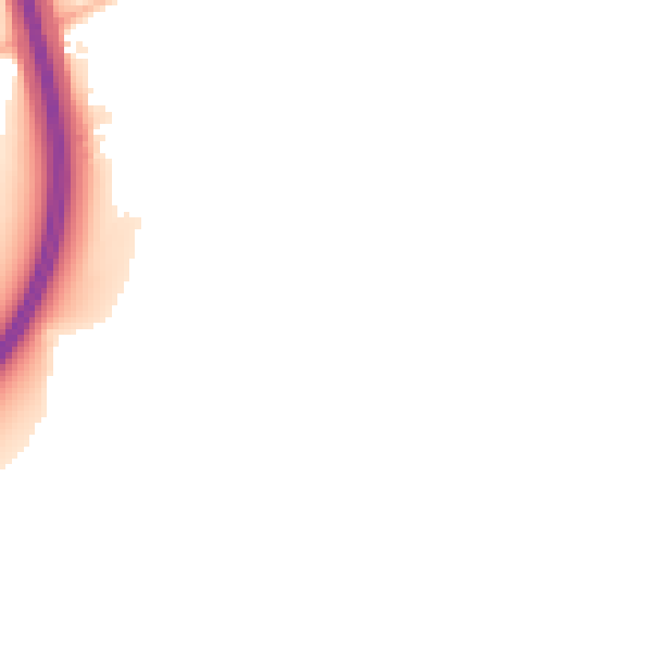 Night-time road noise heatmap for TQ13 0AH